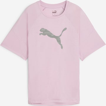 PUMA - Camiseta funcional 'Evostripe' en lila: frente