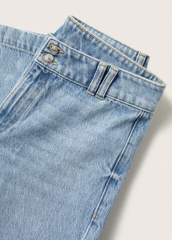 MANGO Wide Leg Jeans 'Culotte' i blå