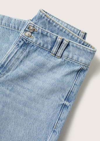 MANGO Wide leg Jeans 'Culotte' in Blauw