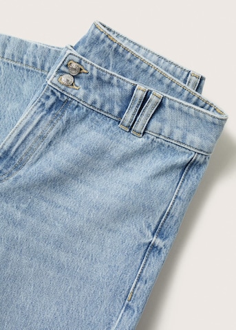 MANGO Wide Leg Jeans 'Culotte' i blå