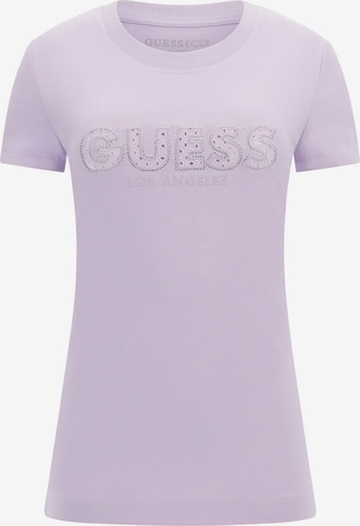 GUESS T-Shirt 'Sangallo' in Lila: predná strana