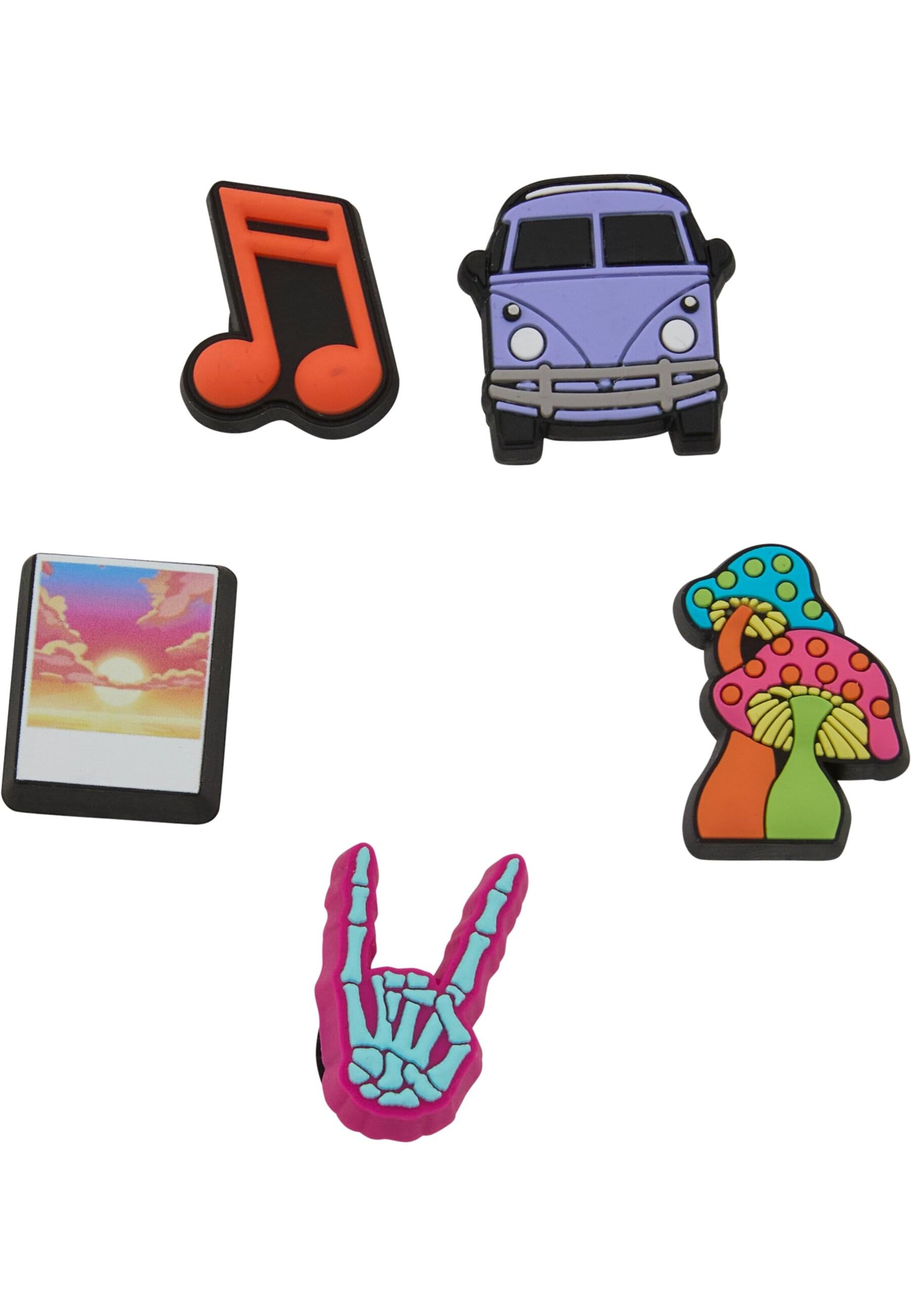 Crocs Schoen accessoires 'Funky Road Trip Jibbitz' in Gemengde kleuren: voorkant