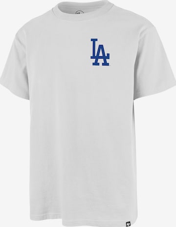 47 Brand Tričko 'Los Angeles Dodgers Backer' – bílá: přední strana