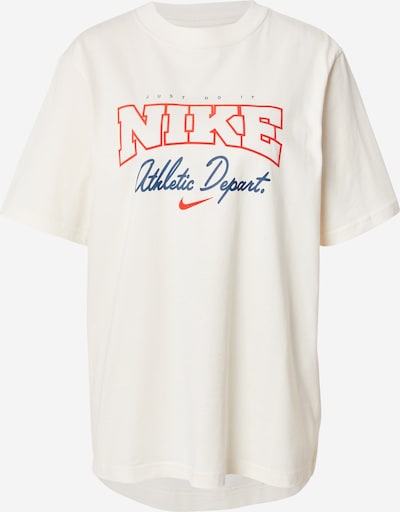 Marškinėliai iš Nike Sportswear, spalva – tamsiai mėlyna / oranžinė / balkšva, Prekių apžvalga