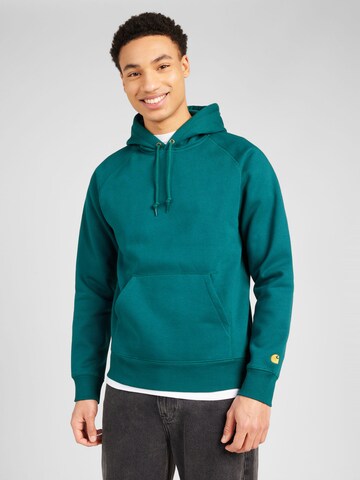 Carhartt WIP Sweatshirt 'Chase' in Groen: voorkant