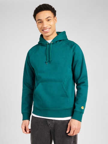 Carhartt WIP Sweatshirt 'Chase' in Green: front