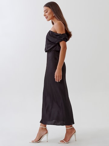 Tussah Dress 'PHOENIX' in Black