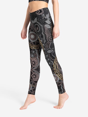 Spirit of OM Skinny Leggings 'Yoga Maui' in Black
