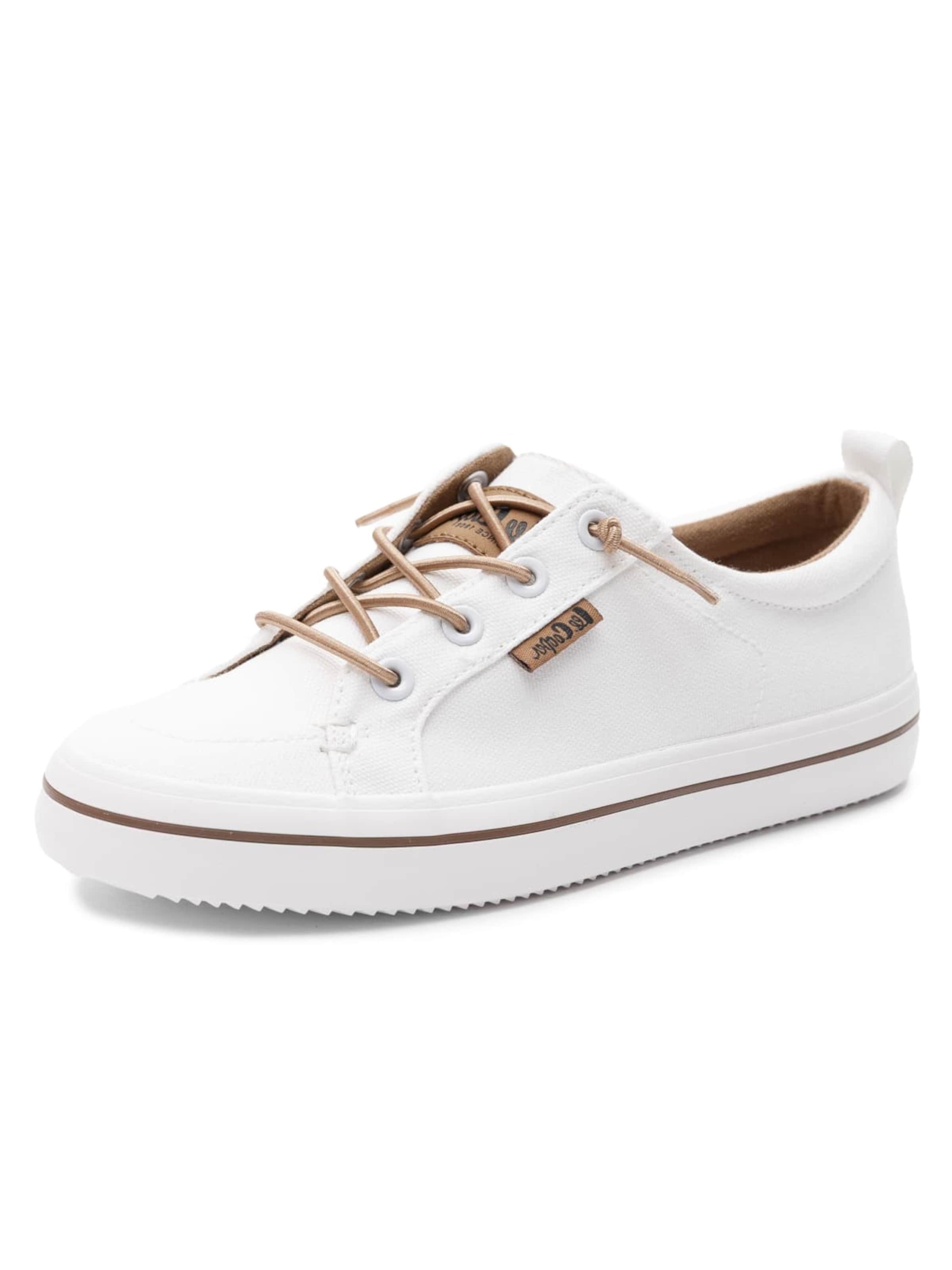 Lee Cooper Platform trainers 'LCW-26-02-4058L' in White: front