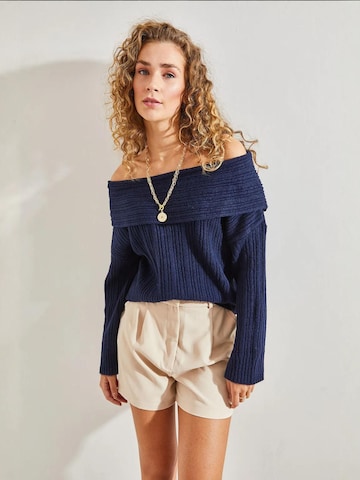 Bianco Lucci Pulover 'Pullover' | modra barva