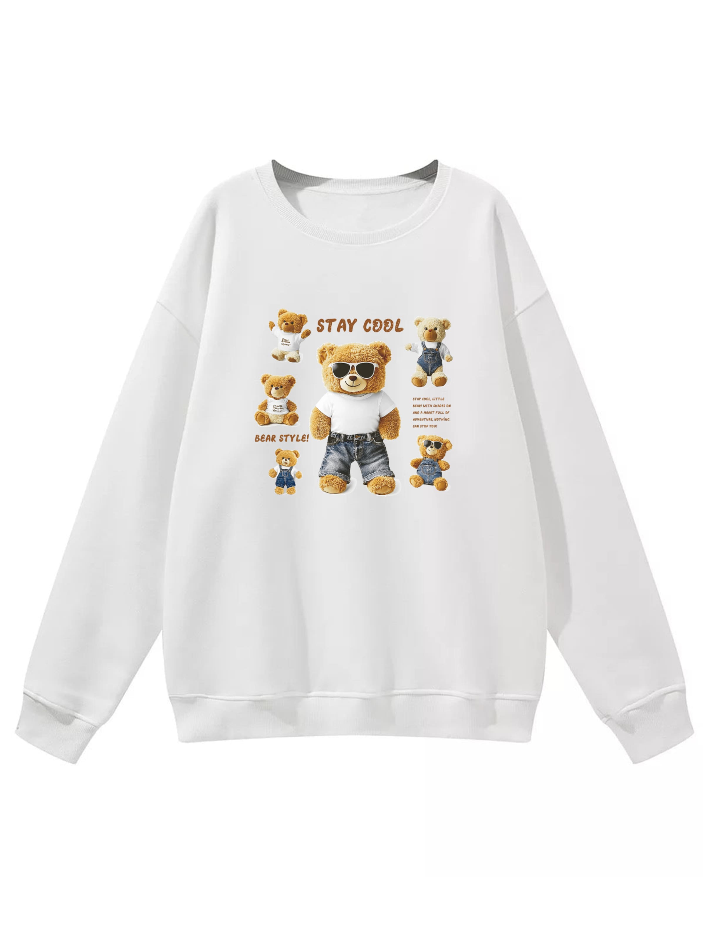 Sweat-shirt GORHEY en blanc : devant