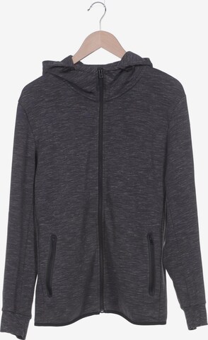 UNIQLO Sweatshirt & Zip-Up Hoodie in L in Grey: front