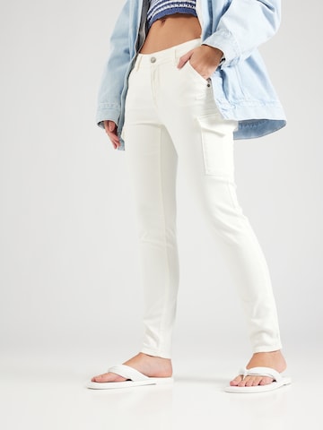 Gang Slim fit Cargo Jeans 'AMELIE' in White