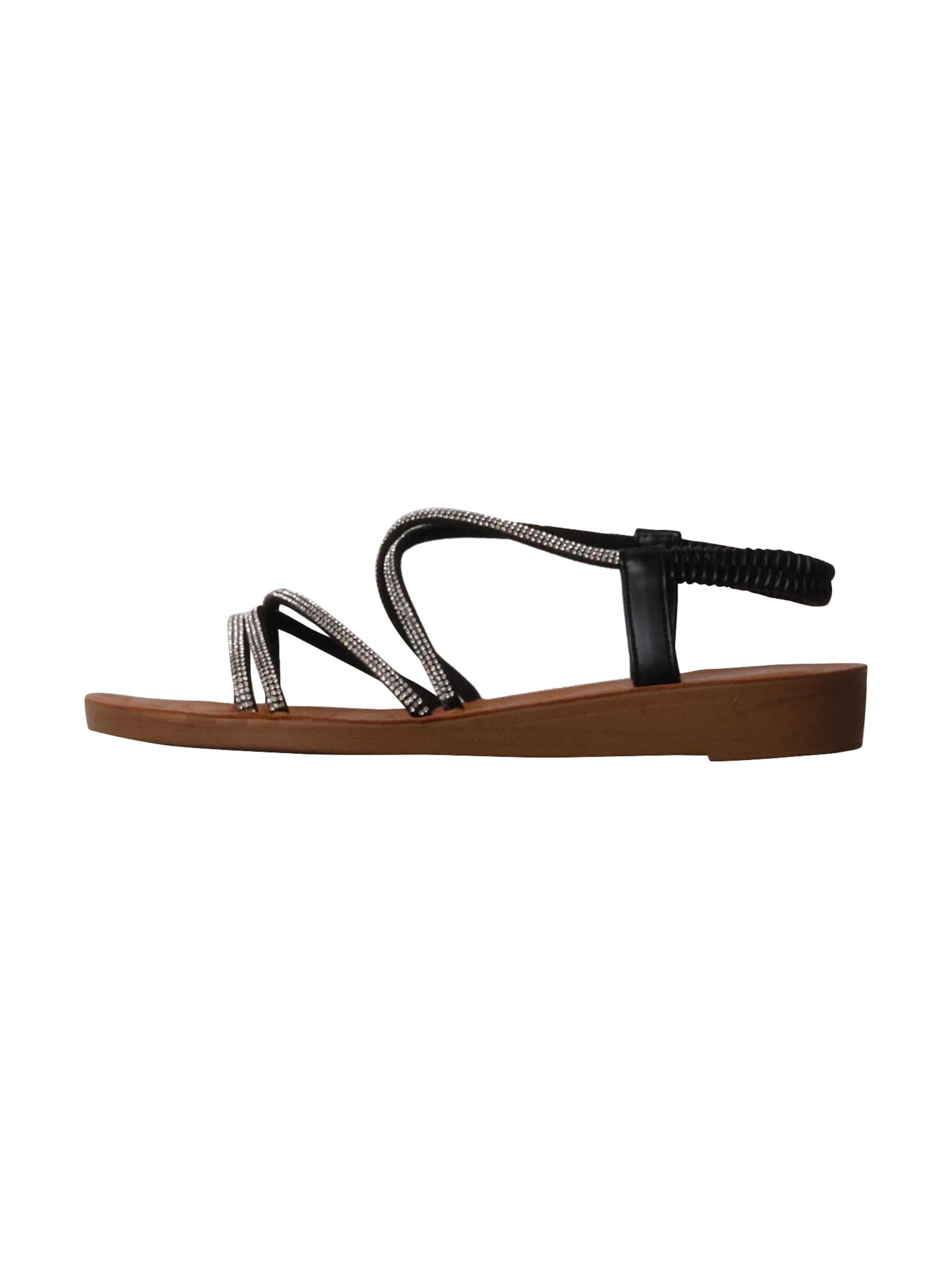 Sandalo di Super Mode in nero: frontale