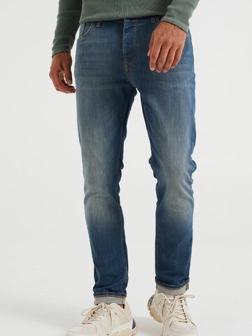 WE Fashion Slim fit Jeans in Blue: front