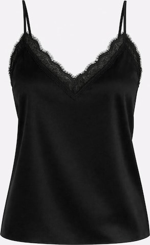 Worldclassca Top 'Spaghetti Lace Trim Top' in Black: front