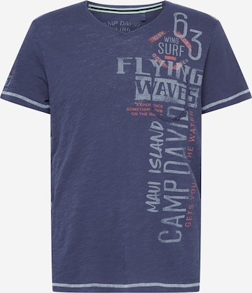 CAMP DAVID Shirt in Blue: front