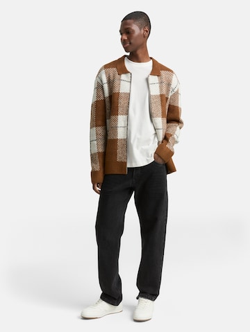 TOM TAILOR DENIM Pletena jopa | rjava barva