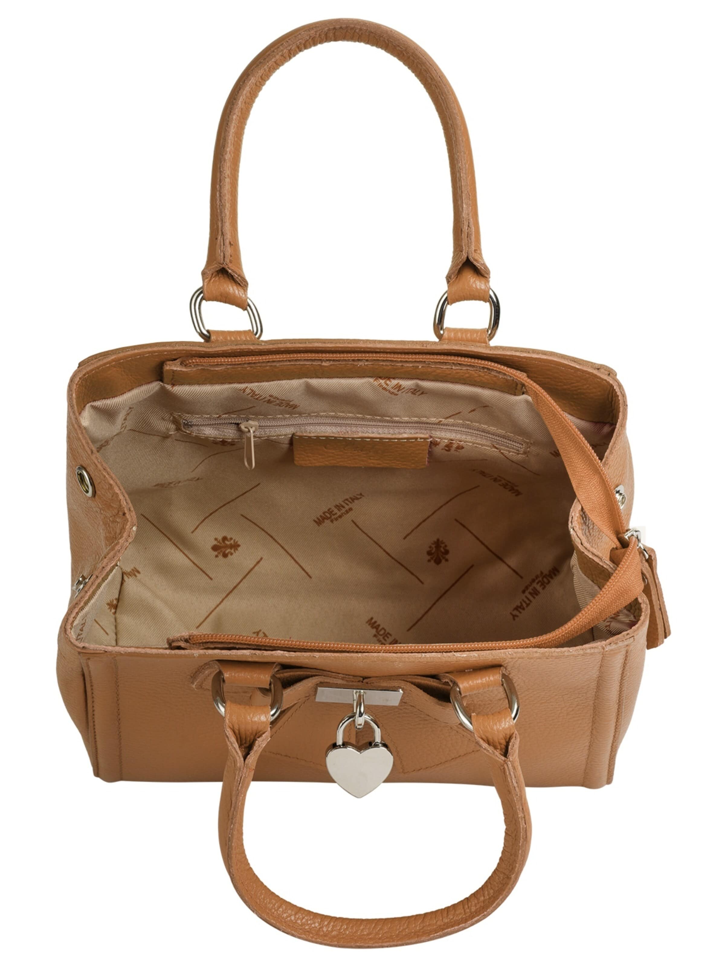 Cluty Handbag 'SOLCUORE' in Brown