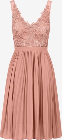 Robe de cocktail Kraimod en rose : devant