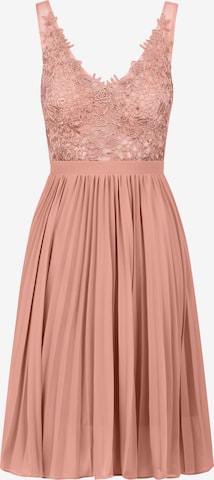 Robe de cocktail Kraimod en rose : devant