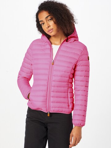 SAVE THE DUCK Between-season jacket 'DAISY' in Pink: front