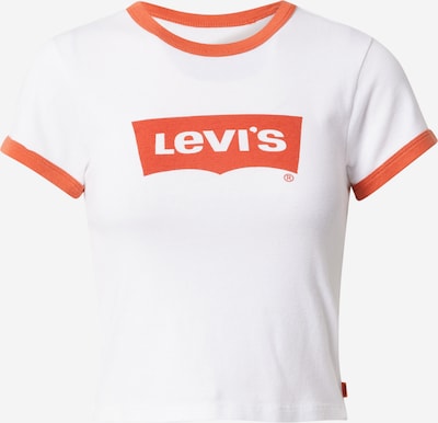 LEVI'S ® Shirt 'Graphic Ringer Mini Tee' in orange / weiß, Produktansicht