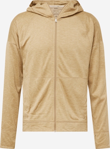 Veste de survêtement NIKE en beige : devant