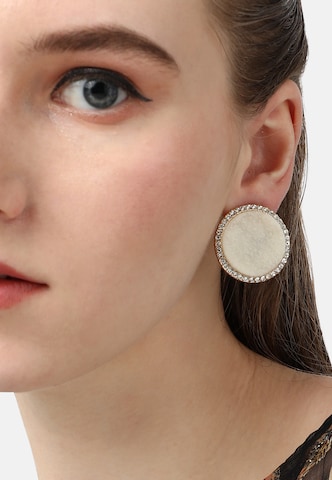 Boucles d'oreilles 'Kirsti' SOHI en or : devant
