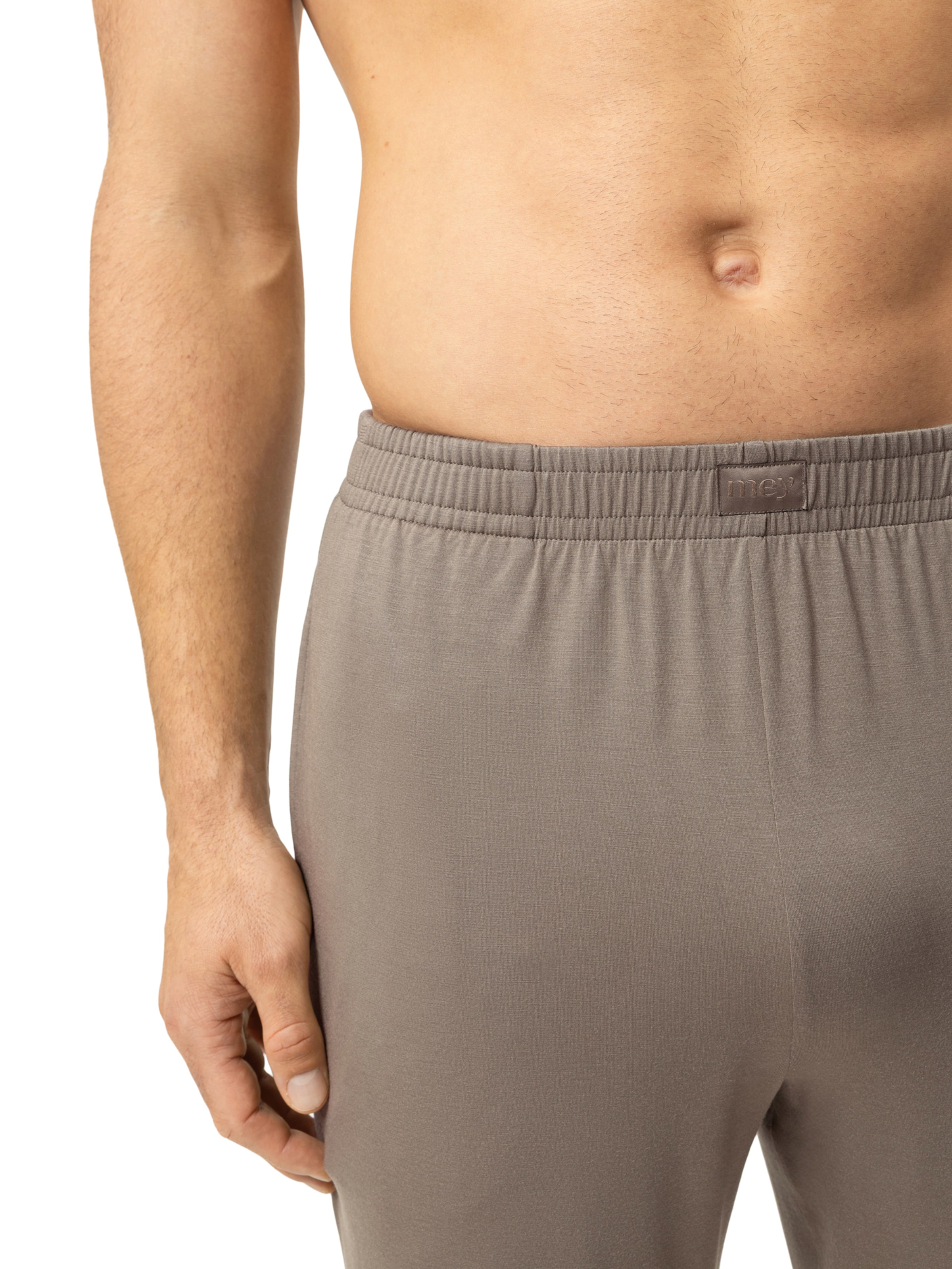 Mey Pyjamashorts 'Jefferson' in Braun