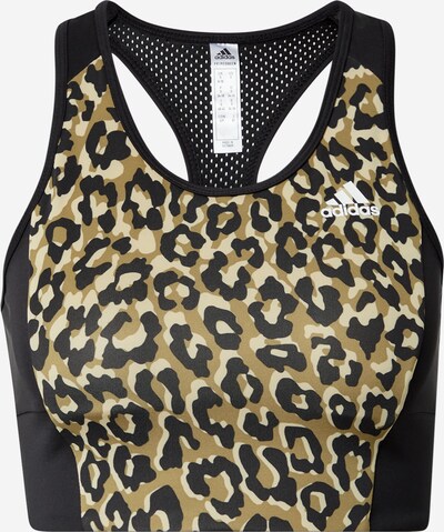 Reggiseno sportivo ADIDAS PERFORMANCE di colore stucco / beige scuro / nero, Visualizzazione prodotti