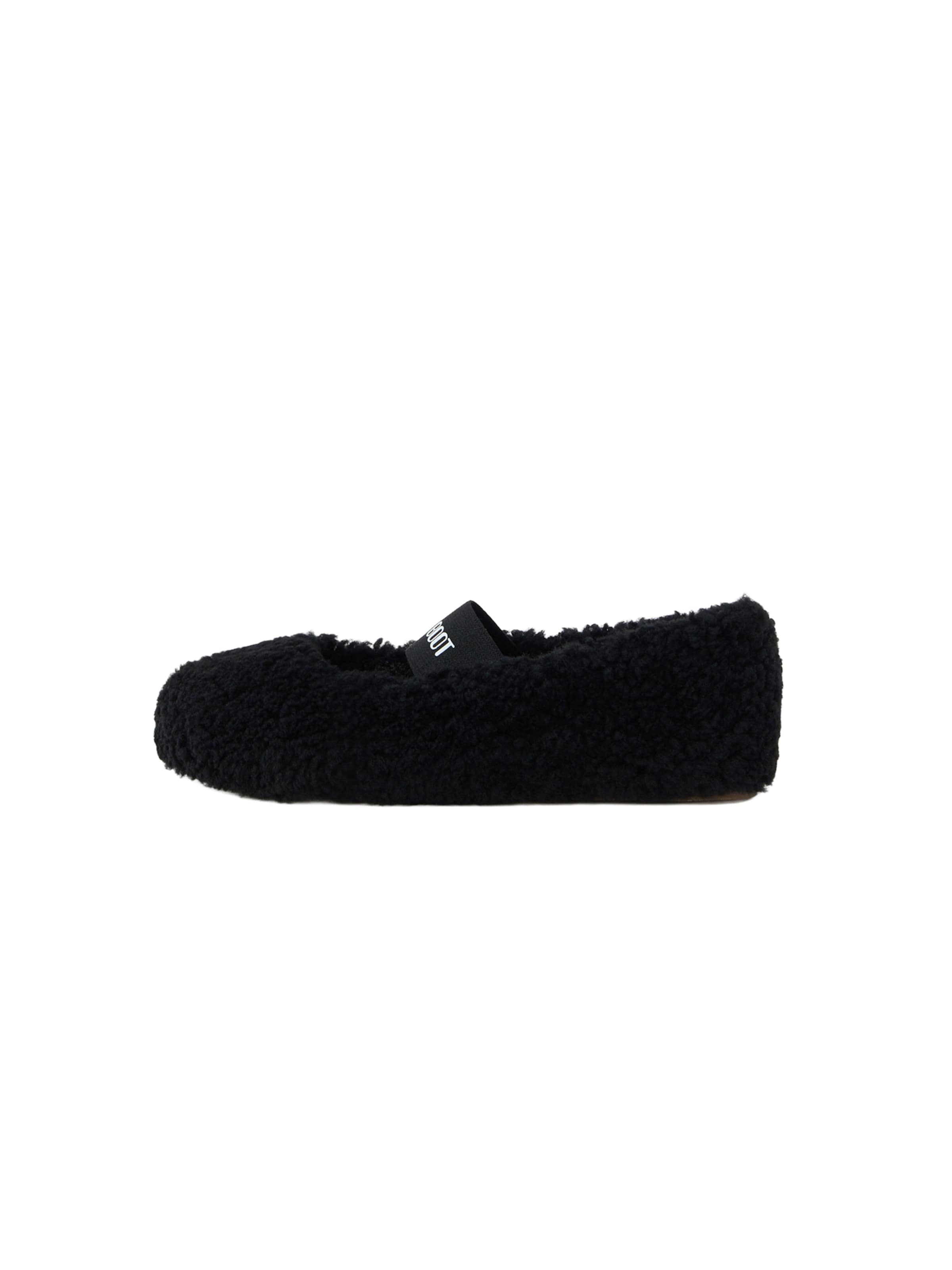 Pantoufle MOON BOOT en noir : devant