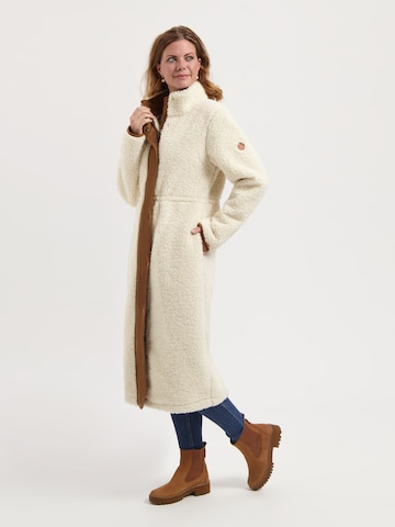 Manteau mi-saison 'River' MGO en blanc : devant