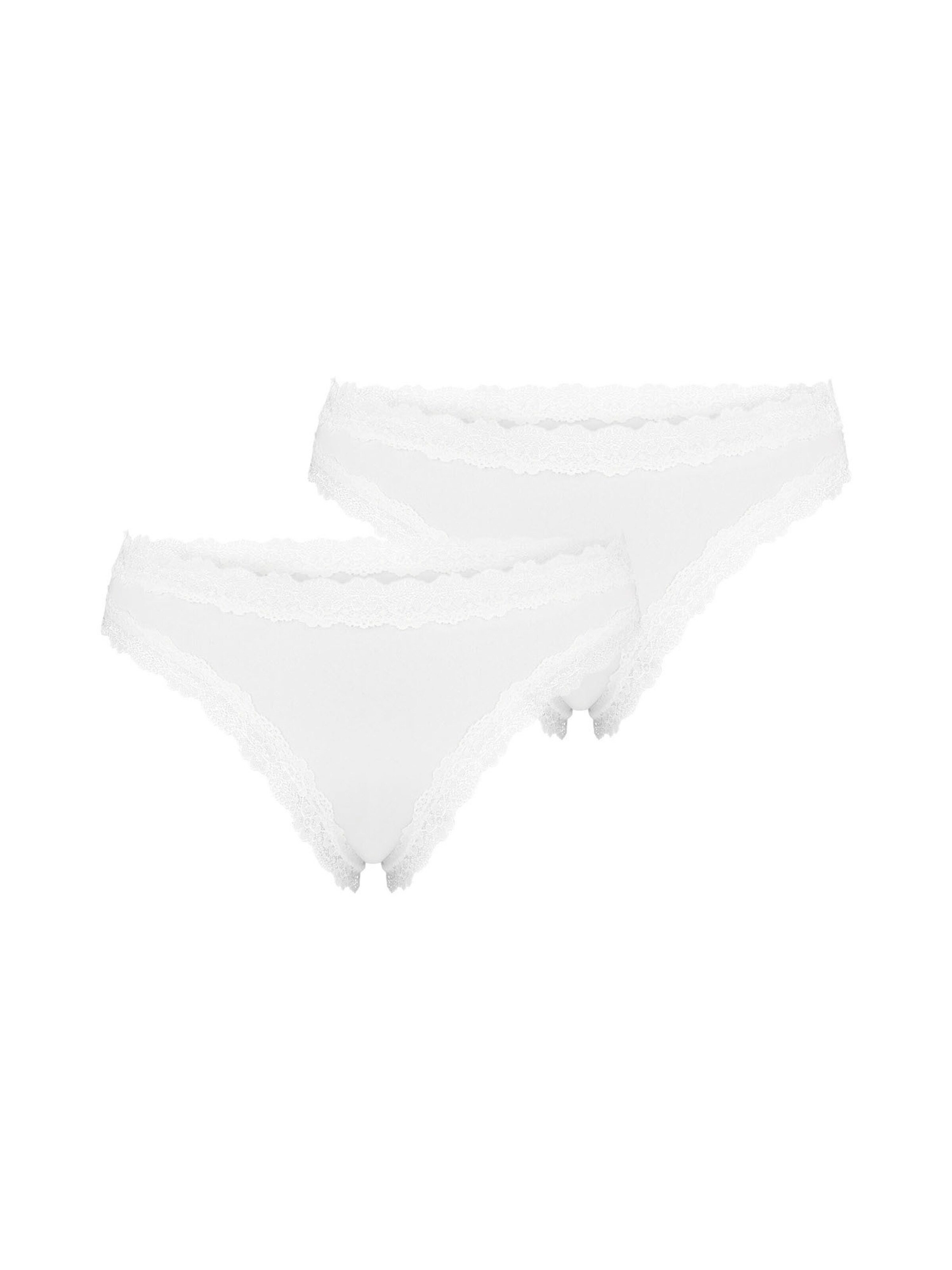 String 'Invisible Seamless' Nur Die en blanc : devant