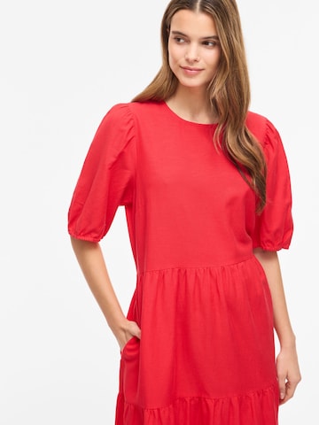VILA Kleid 'VIPrisiIla' in Rot