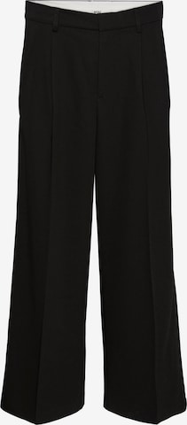 IIQUAL Wide leg Pleat-front trousers 'JAMES' in Black: front