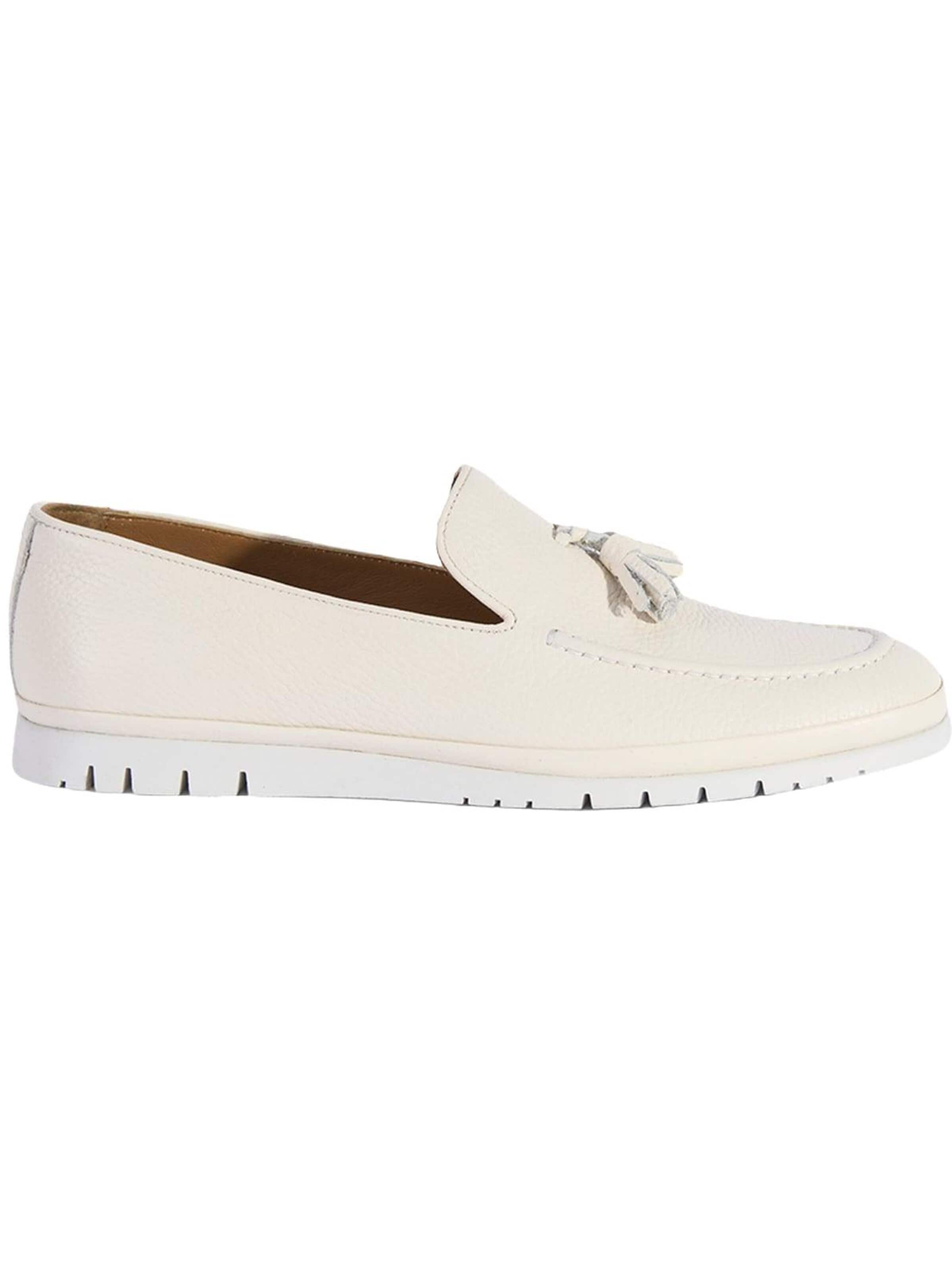 Desa - Mocasines 'DESA Herren-Lederslipper mit Quasten' en blanco