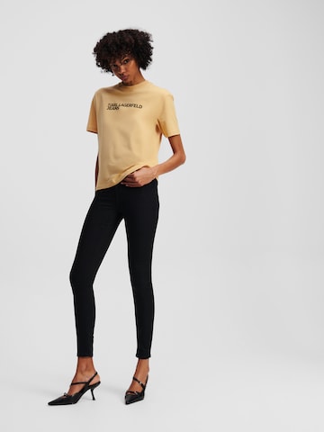 juoda KARL LAGERFELD JEANS Siauras Džinsai: priekis