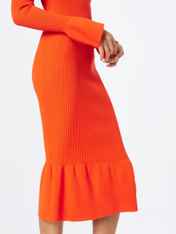 River Island - Vestido de malha em vermelho