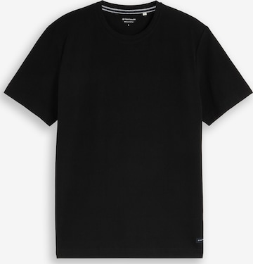T-Shirt TOM TAILOR en noir : devant
