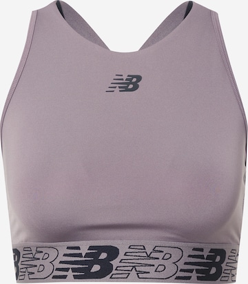 new balance Bralette Sports Bra in Grey: front