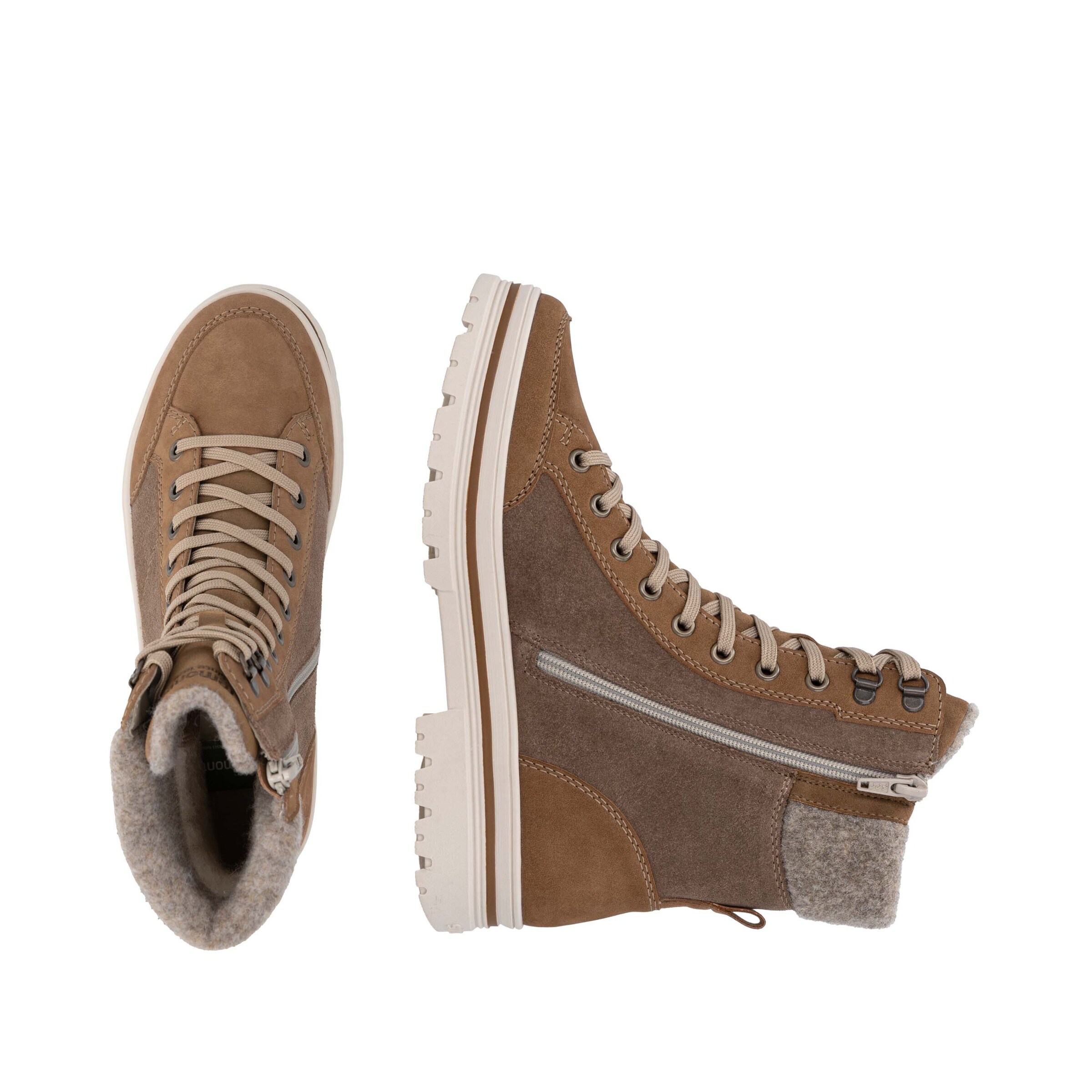 REMONTE Schnürstiefel in Braun