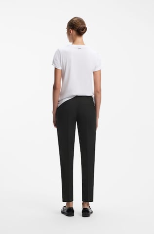 HUGO Slimfit Broek 'Hetana' in Zwart