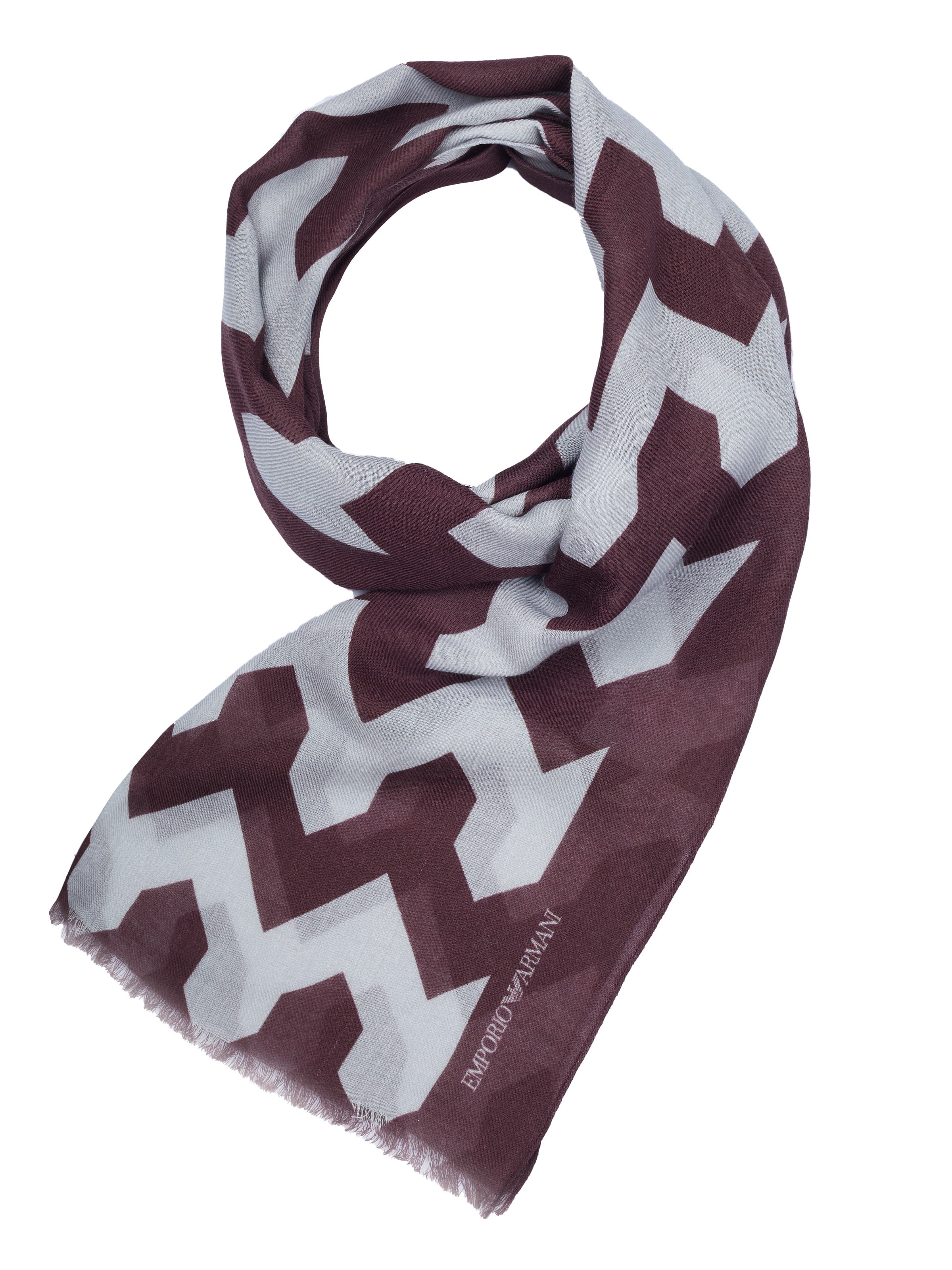 ARMANI Scarf in White: front