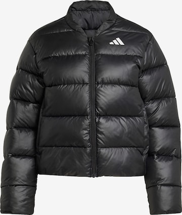 ADIDAS SPORTSWEAR Athletic Jacket 'Essentials' in Black: front
