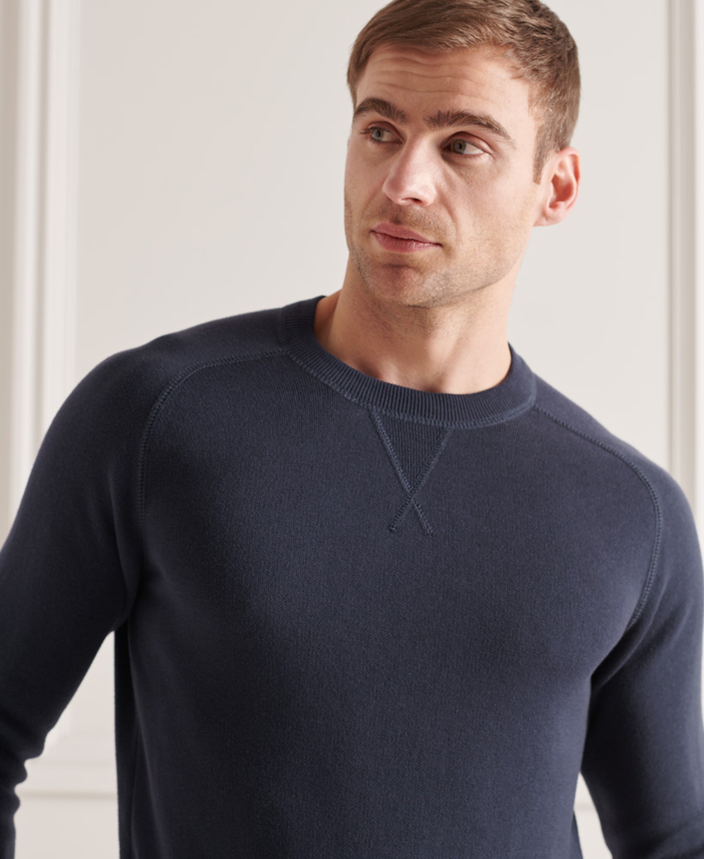 Männer Pullover & Strick Superdry Pullover in Marine - GJ48685 Männer Pullover & Strick Superdry Pullover in Marine - GJ48685