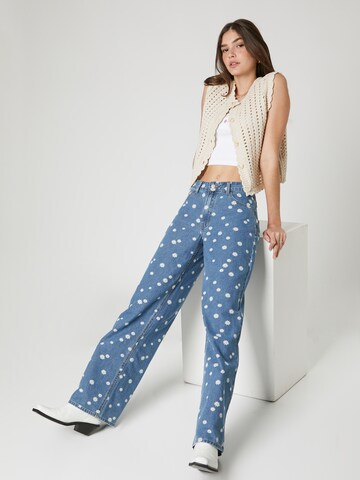 Wide leg Jeans 'Daze Dreaming' de la florence by mills exclusive for ABOUT YOU pe albastru