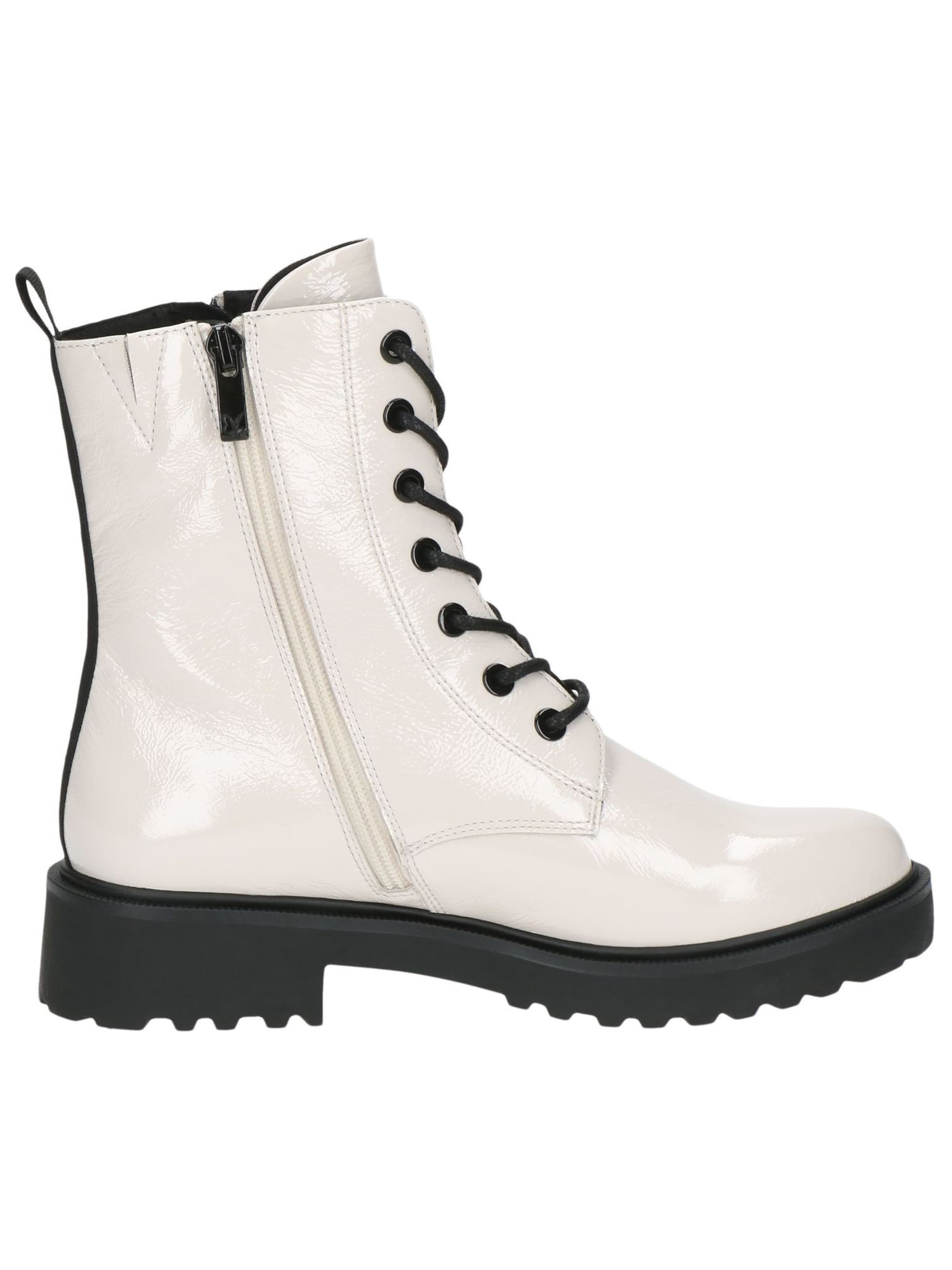 CAPRICE Lace-up bootie in White