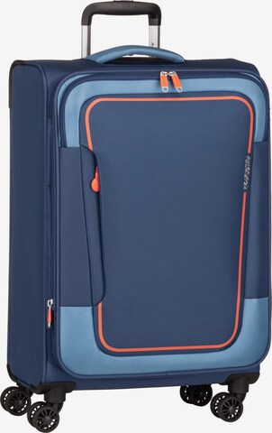 American Tourister Cart 'Pulsonic Spinner 68 EXP' in Blue: front