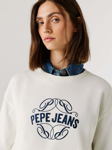Pepe Jeans Sweatshirt 'MAAT' i vit